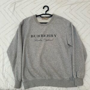 Burberry Gray Crewneck Sweater